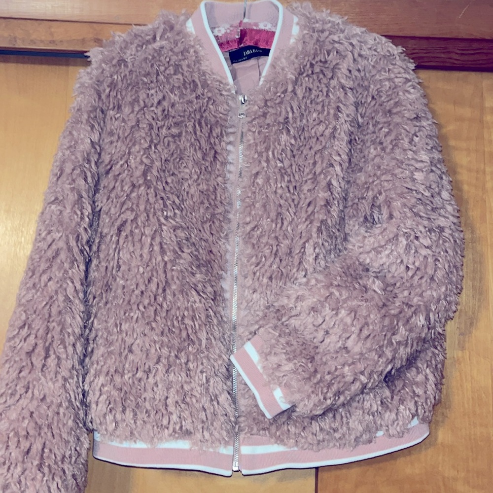 Zara Pink Bomber Teddy
